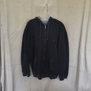 Nautica Men's Black Zip-Up Sweater